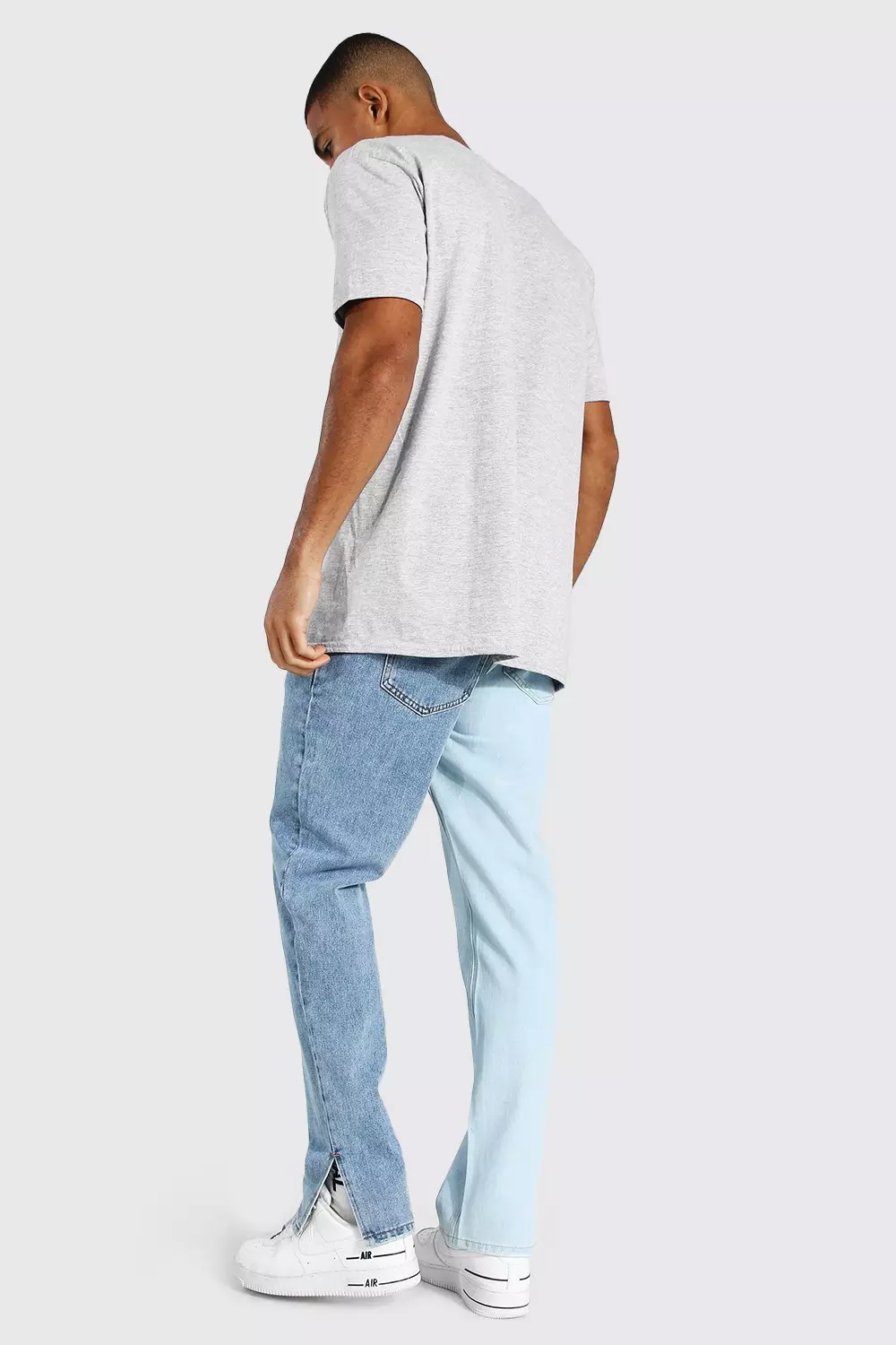 Mens 2024 split jeans